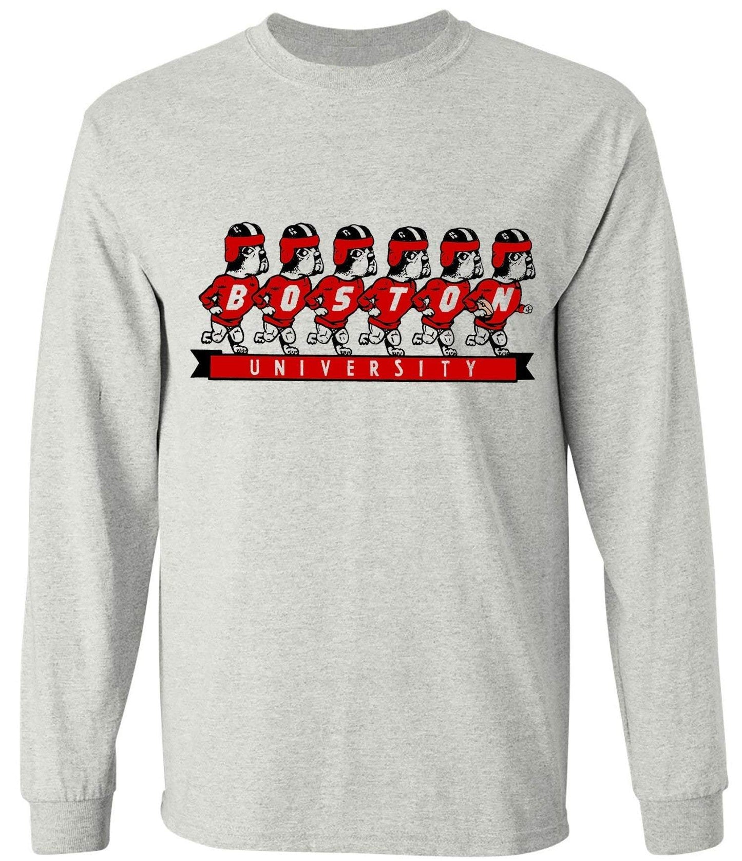 Boston Terriers vintage booster club tee in Old Skool Grey with Boston University graphic.