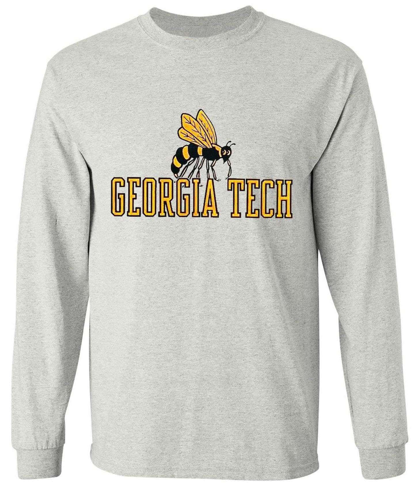 Georgia Tech Vintage Booster Club Tees in Old Skool Grey with long sleeves.