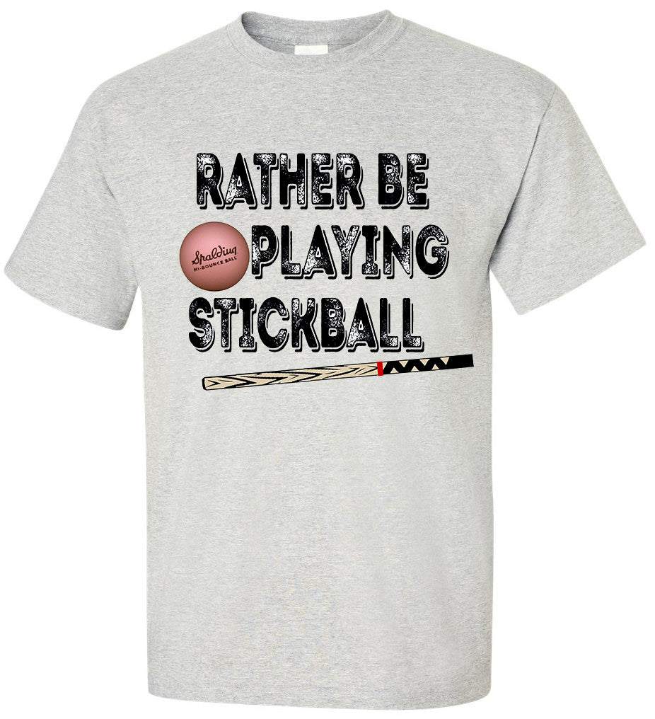 Pinky Stickball T-Shirt in Asphalt Gray with Vintage Design, 100% Cotton, Short Sleeve