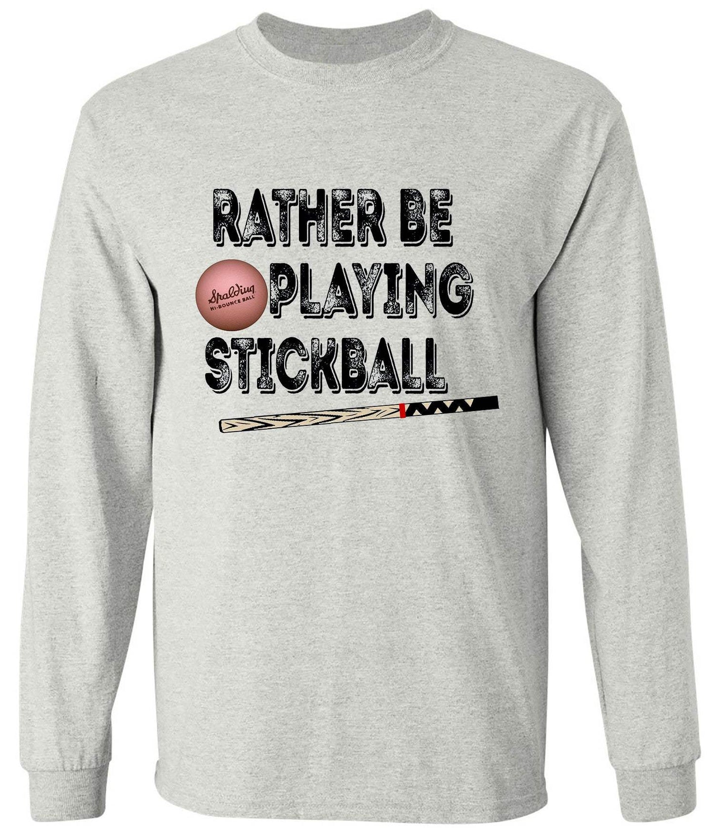 Rather Be Playing Pinky Stickball T-Shirt, asphalt color, vintage design, short or long sleeve, free shipping.