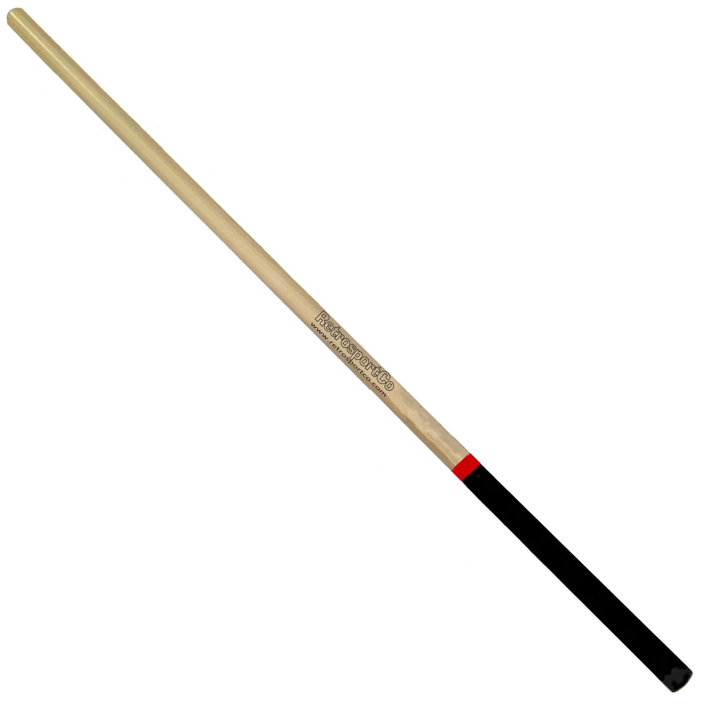 NEW MVP Model Hardwood Maple Stickball Bat, 40-inch crafted wooden bat with hand-taped grip.