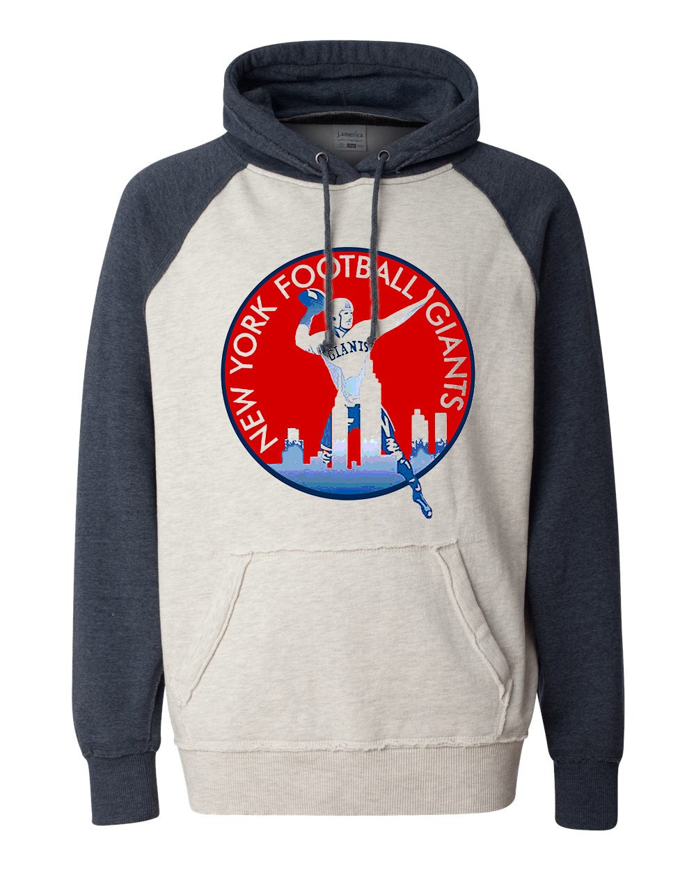 1960 NY Giants Football Media Guide Raglan Hoody