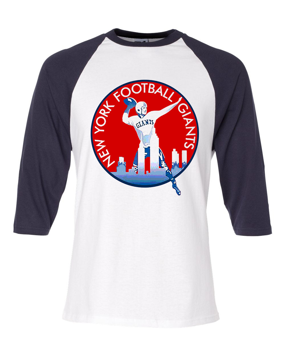 1960 New York Giants NFL Media Guide Raglan Tee