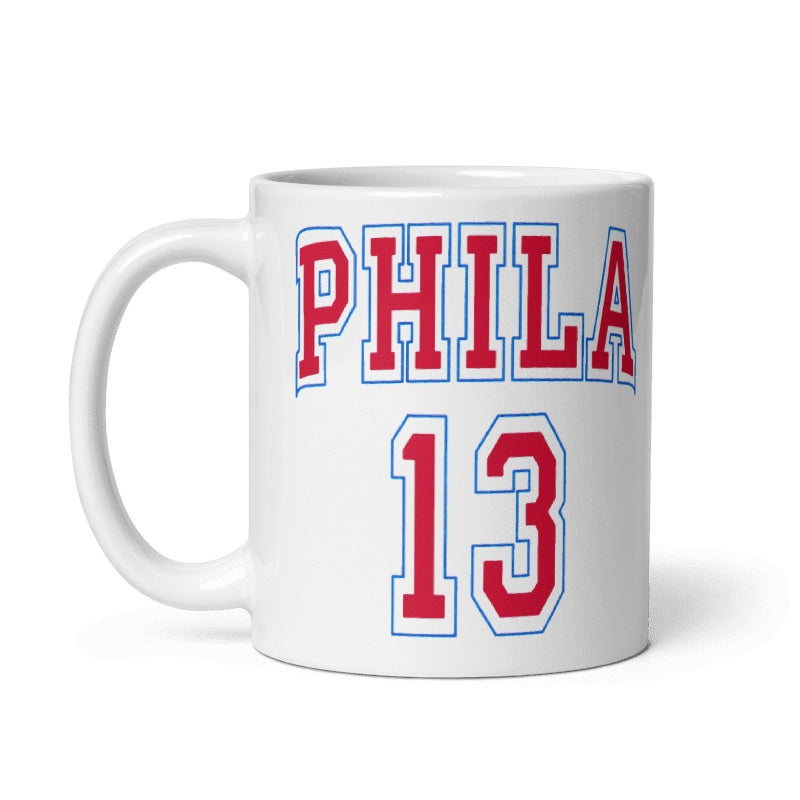 Wilt Chamberlain Philadelphia 76ers Mug
