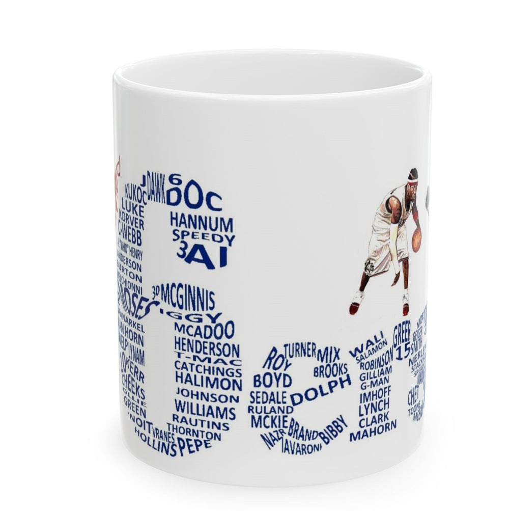 Philadelphia 76ers Legends Wraparound Ceramic Mug