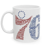 Philadelphia 76ers Legends Wraparound Ceramic Mug