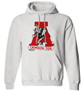 Alabama Vintage Tide Booster Club sweatshirt in Old Skool Grey with Crimson Tide logo.