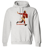 Alabama Vintage 1935 Rose Bowl sweatshirt in old school grey with football player graphic.