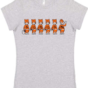 Auburn Tigers Vintage Booster Club Tee in Old Skool Grey with cartoon tiger design.