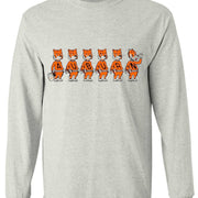 Auburn Tigers Vintage Booster Club Tee in Old Skool Grey with mascot design.