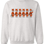 Auburn Vintage Booster Club sweatshirt in Old Skool Grey with Tigers design.