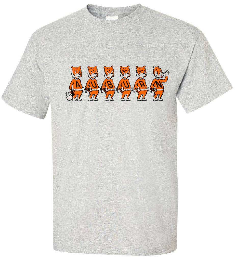 Auburn Tigers Vintage Booster Club Tee in Old Skool Grey.