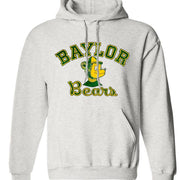 Baylor Vintage Booster Club sweatshirt in Old Skool Grey with bear design.