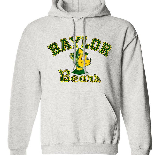 Baylor Vintage Booster Club sweatshirt in Old Skool Grey with bear design.