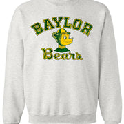 Baylor Vintage Booster Club sweatshirt in Old Skool Grey with Bears logo.