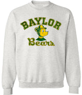 Baylor Vintage Booster Club sweatshirt in Old Skool Grey with Bears logo.