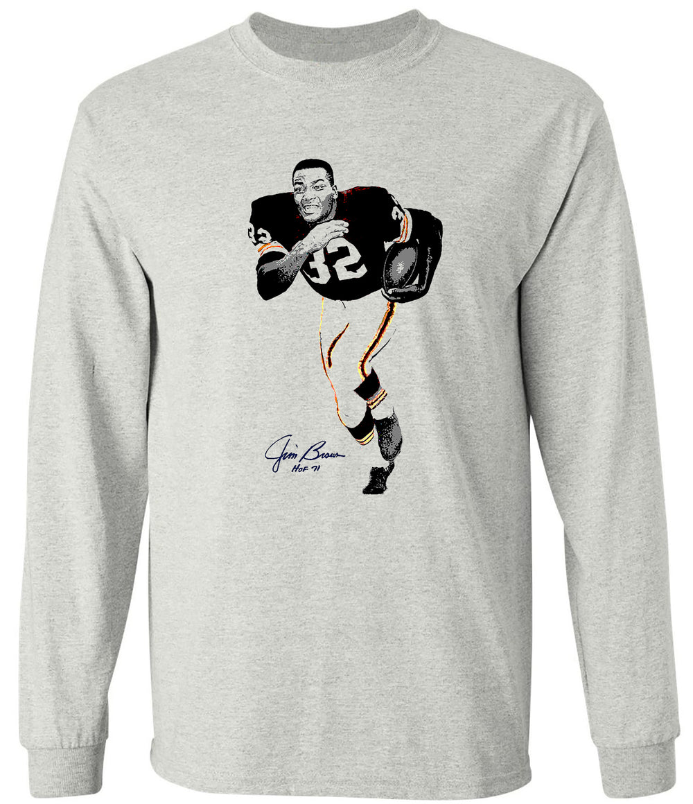Jim Brown Cleveland Browns NFL Legends Signature Collection Tees