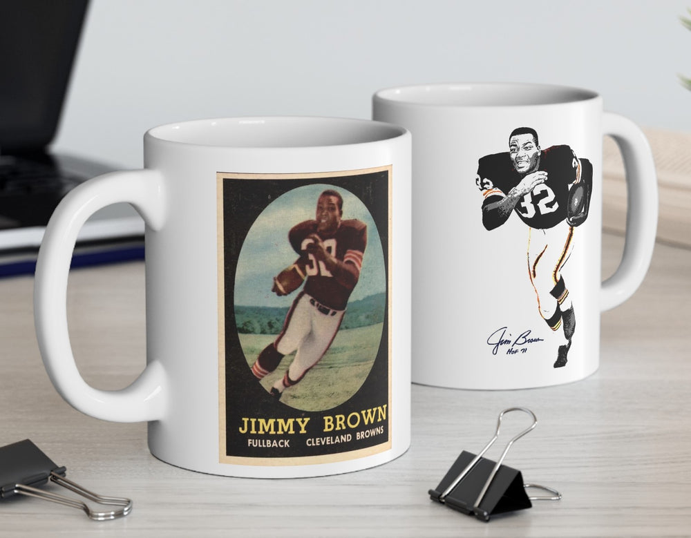 Jim Brown Cleveland Browns NFL Legends Signature Collection Ceramic Mug