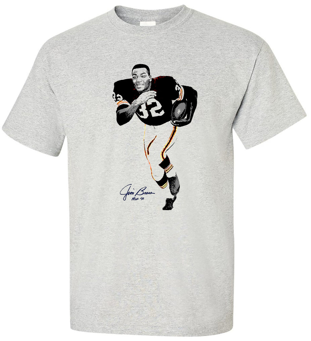 Jim Brown Cleveland Browns NFL Legends Signature Collection Tees