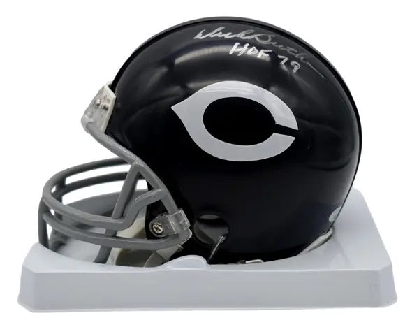 Dick Butkis Chicago Bears Autographed Throwback Mini Helmet