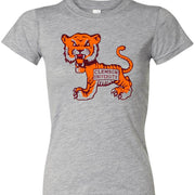 Clemson Tigers Vintage Booster Club Tee in Old Skool Grey with tiger graphic.