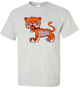 Clemson Tigers Vintage Booster Club Tee in Old Skool Grey with tiger graphic.