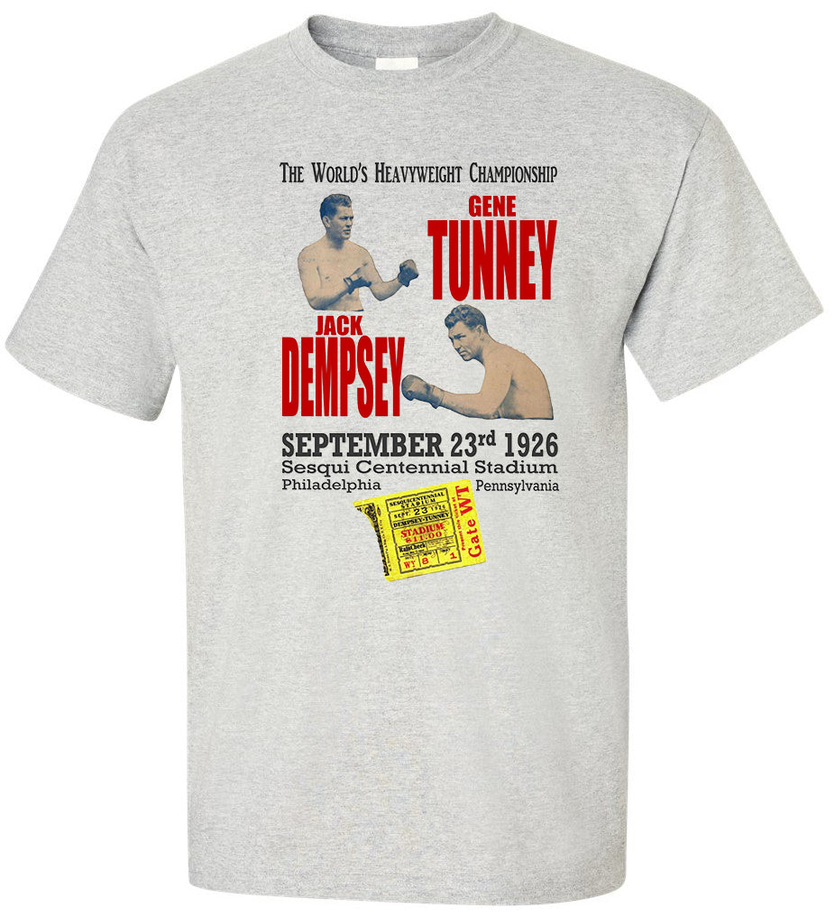 Dempsey Tunney 1926 Boxing Championship Tee