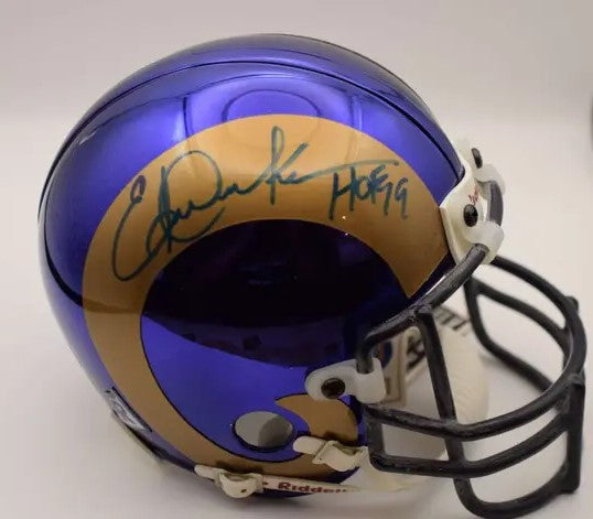 Eric Dickerson Los Angeles Rams Autographed Riddell Mini Helmet