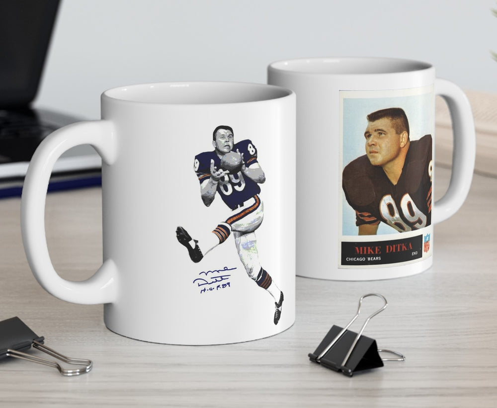 Mike Ditka Chicago Bears NFL Legends Signature Collection Ceramic Mug