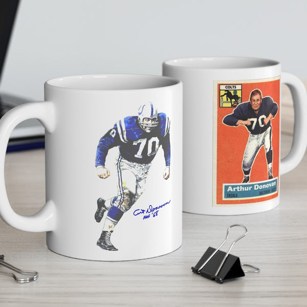 Art Donovan Baltimore Colts NFL Legends Signature Collection Ceramic Mug