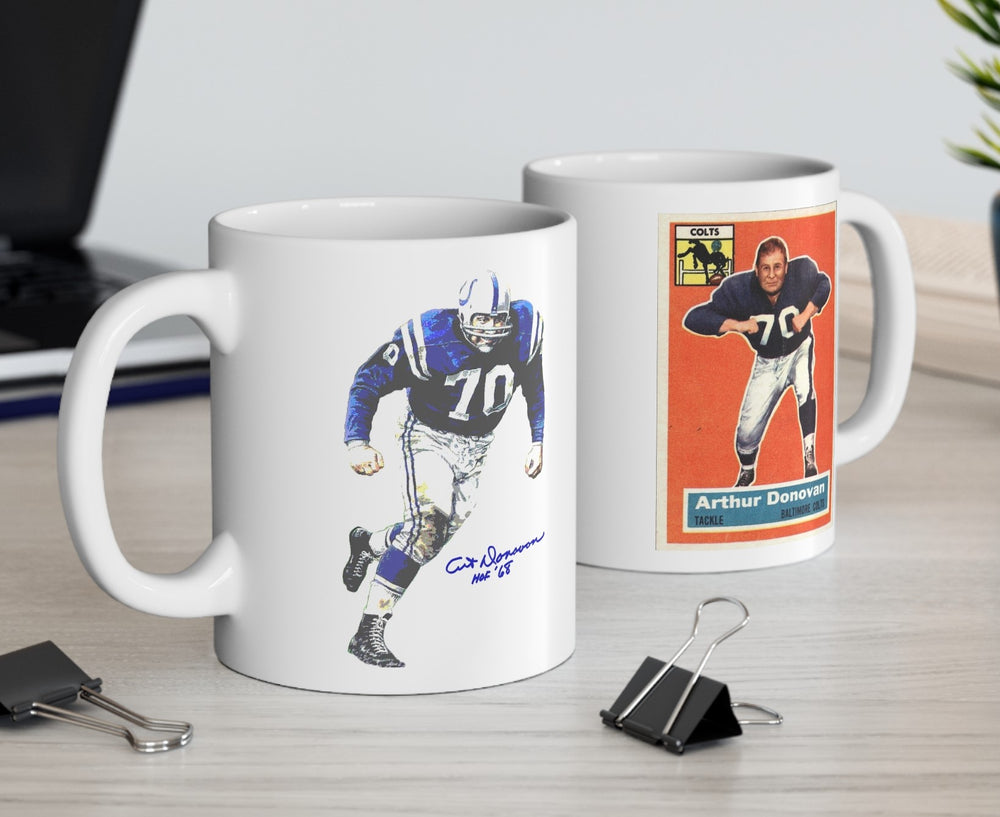 Art Donovan Baltimore Colts NFL Legends Signature Collection Ceramic Mug