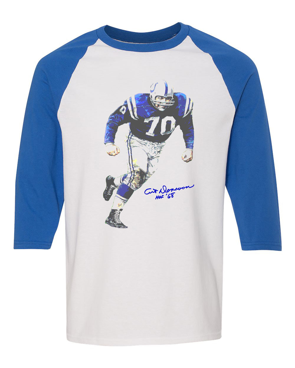 Art Donovan Baltimore Colts NFL Legends Signature Collection Raglan Tee