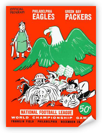 Philadelphia Eagles Green Bay Packers '60 Poster