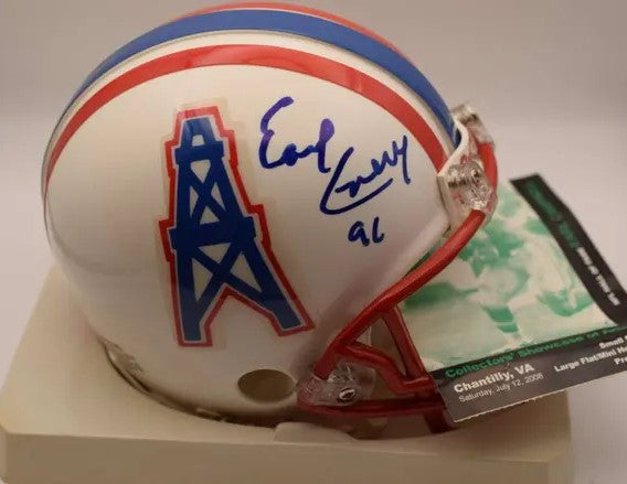 Earl Campbell Houston Oilers Autographed Mini Helmet