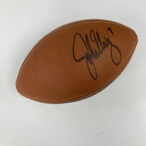 John Elway Denver Broncos Autographed Game Used Wilson NFL Football