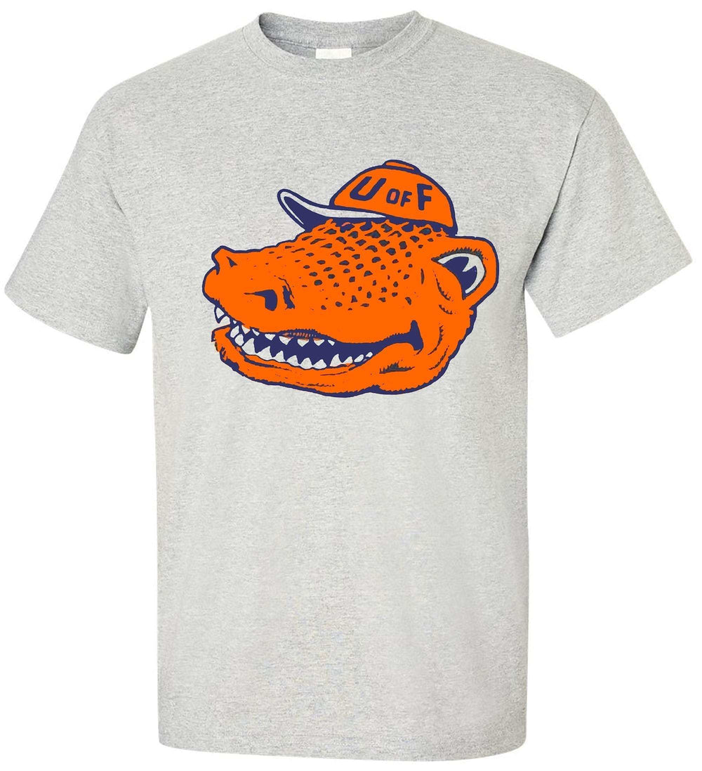 Florida Gators Vintage Booster Club Mascot Tee in Old Skool Grey.