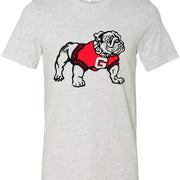 Georgia Vintage Booster Club tee in Old Skool Grey with bulldog graphic.