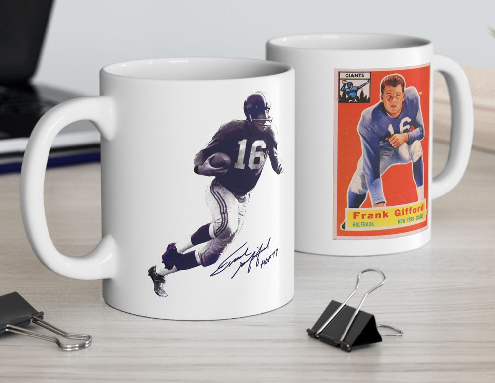 Frank Gifford New York Giants NFL Legends Signature Collection Ceramic Mug