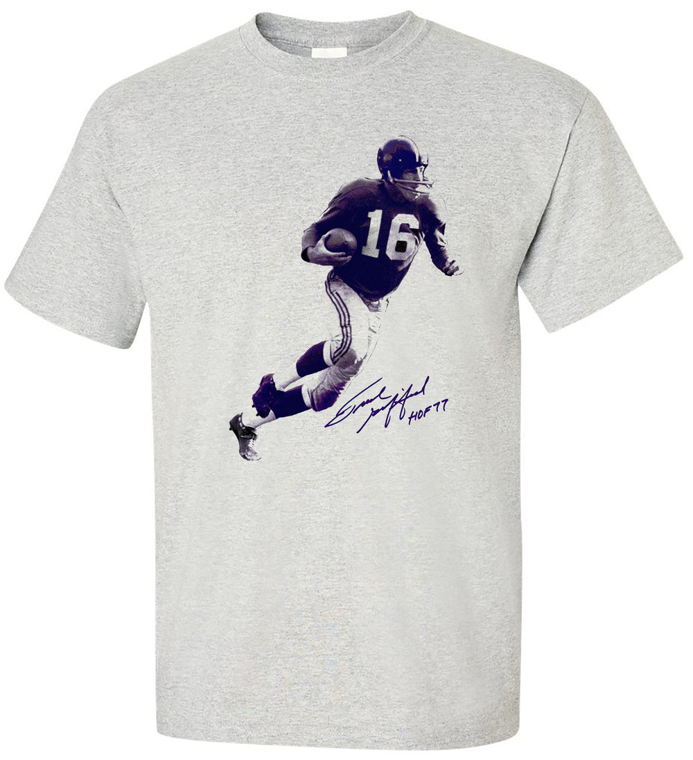 Frank Gifford New York Giants NFL Legends Signature Collection Tee