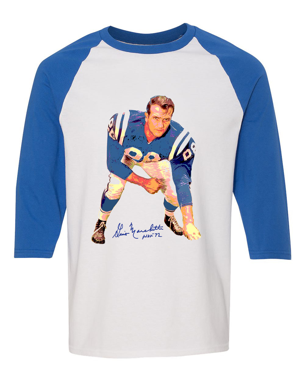 Gino Marchetti Baltimore Colts NFL Legend Signature Collection Raglan Tee