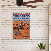 Harlem Globetrotters Philadelphia Arena 1950s Poster