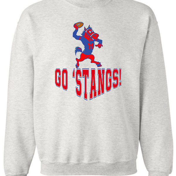SMU Booster Club Retro Football Sweatshirt
