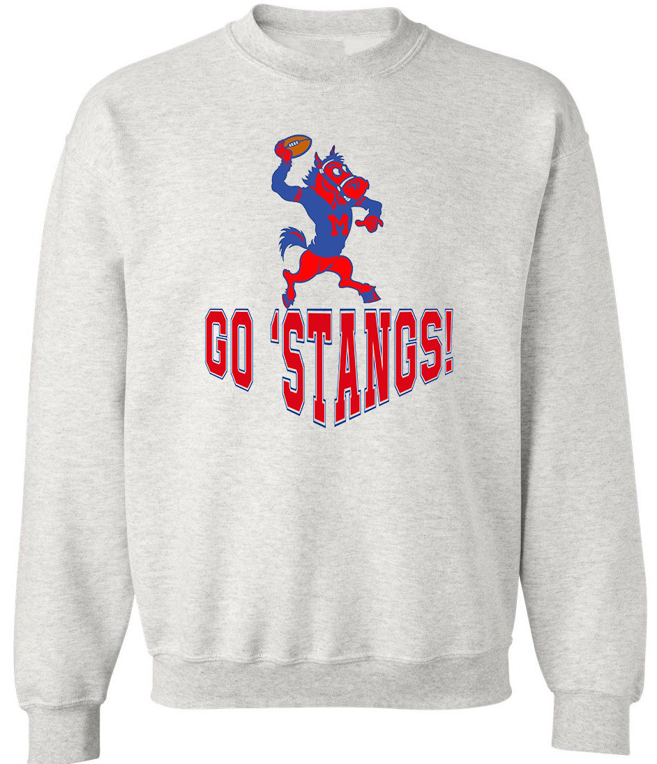SMU Booster Club Retro Football Sweatshirt