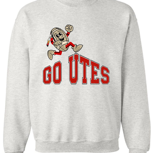 Utah Utes Booster Club Retro Football Sweatshirt