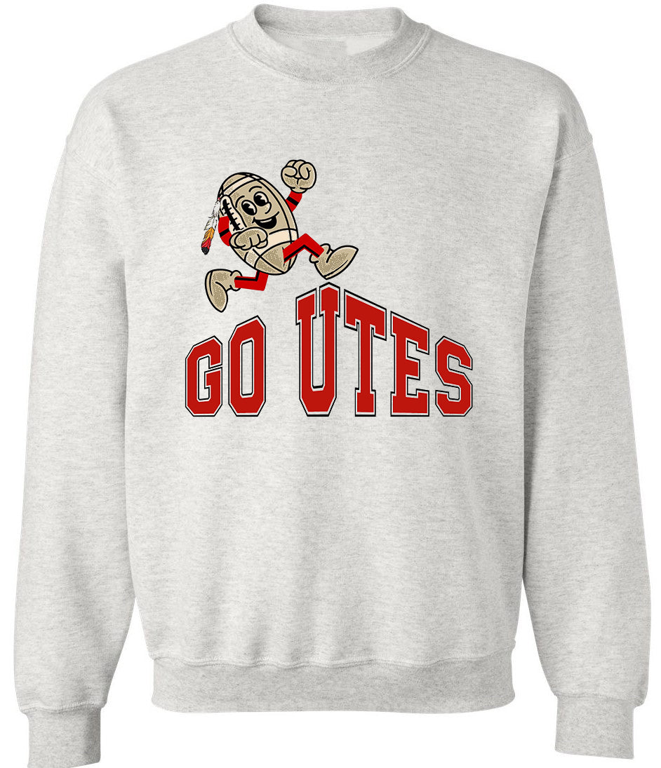 Utah Utes Booster Club Retro Football Sweatshirt