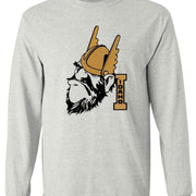 Idaho State Vintage Booster Club Tee in Old Skool Grey, long sleeve, Vandals design.