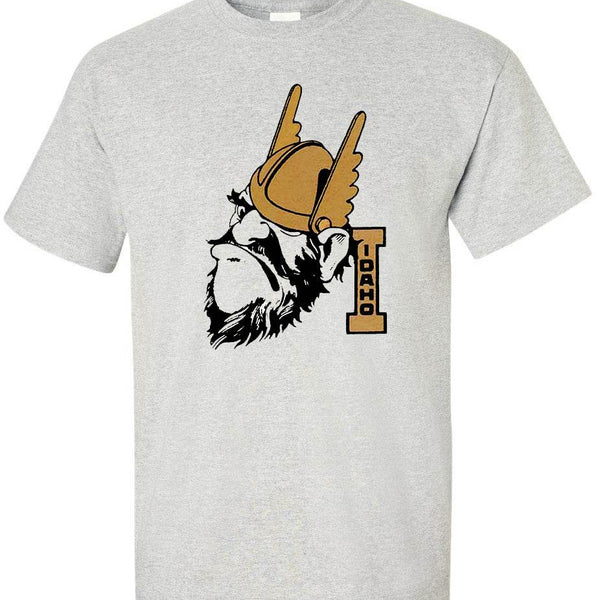Idaho State Vintage Booster Club tee in Old Skool Grey with Vandals logo.
