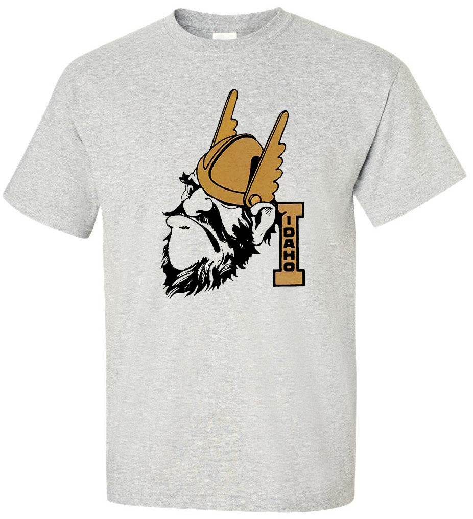 Idaho State Vintage Booster Club tee in Old Skool Grey with Vandals logo.
