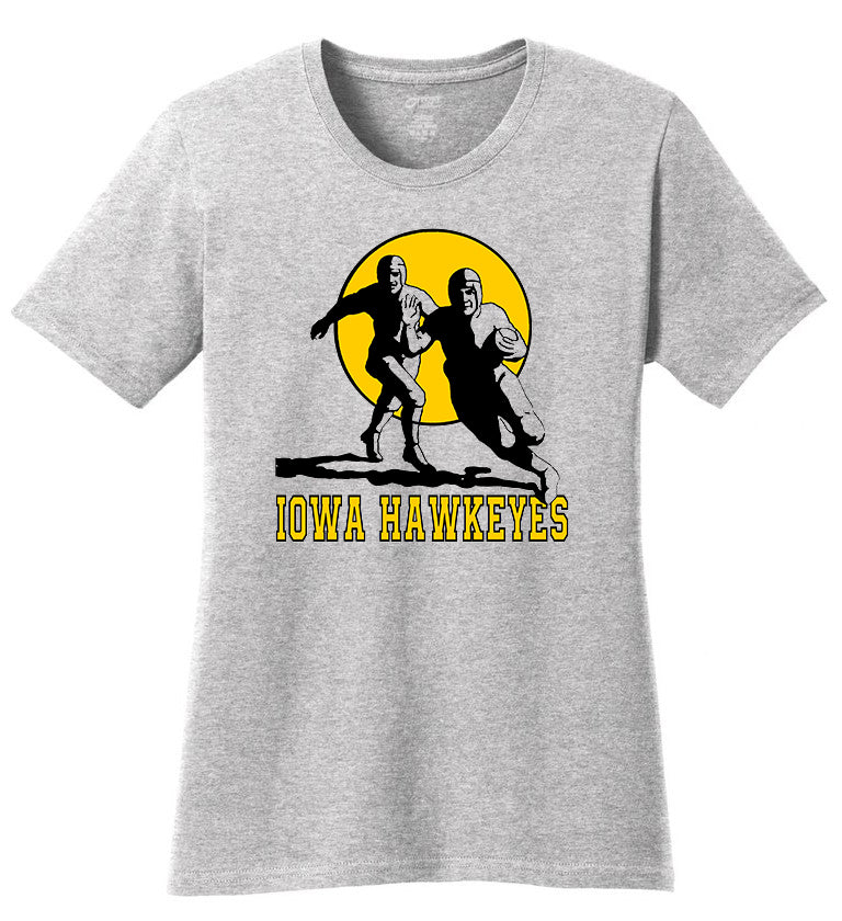 Vintage Iowa Hawkeyes Booster Club Football Tee - RetroSportCo