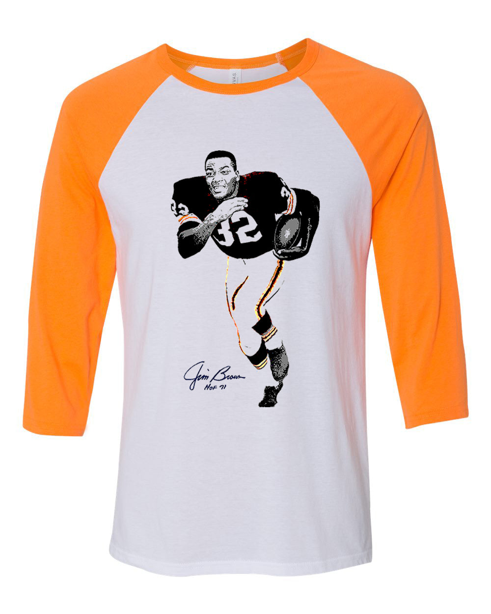 Jim Brown Cleveland Brown NFL Legends Signature Collection Raglan Tee
